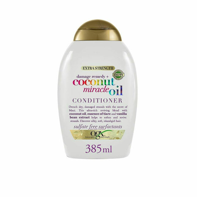 Ogx Damage Remedy+ Coconut Miracle Oil Conditioner 385ml, 385 ml for Unisex