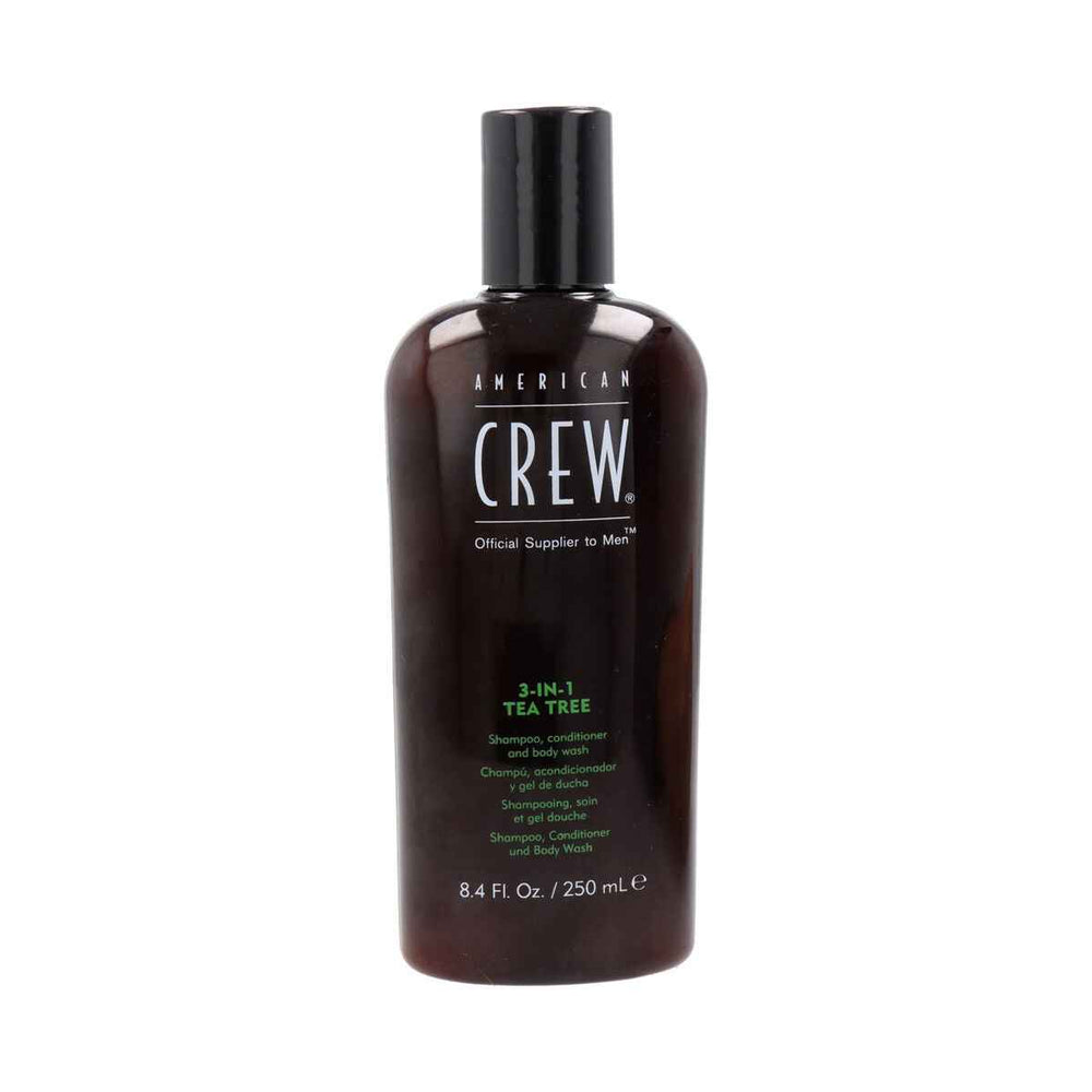 American Crew 3-In1 Tea Tree Shampoo 250ml, 250 ml for Unisex