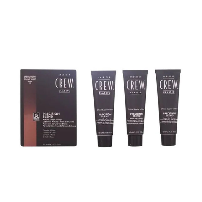 American Crew Precision Blend Natural Grey Coverage Trio Pack 3 x 40ml Medium Natural for Men