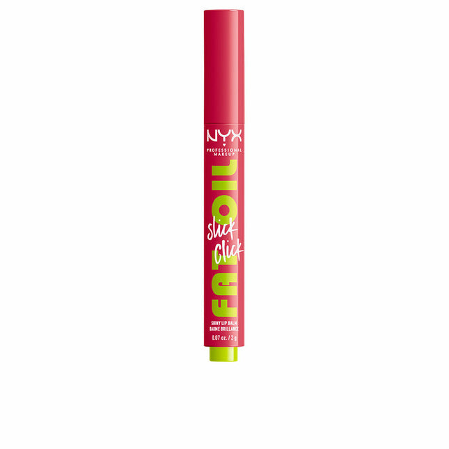 NYX Fat Oil Slick Click Shiny Lip Balm 2g - Double Tap, 2 g for Unisex