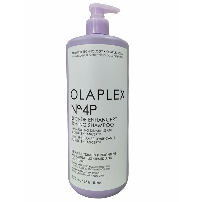 Olaplex No.4p Blonde Enhancer Toning Shampoo 1000ml, 1000 ml for Unisex