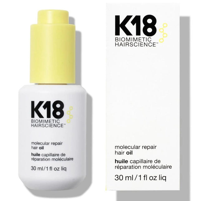 K18 Molecular Repair Hair Oil 30ml, 30 ml for Unisex