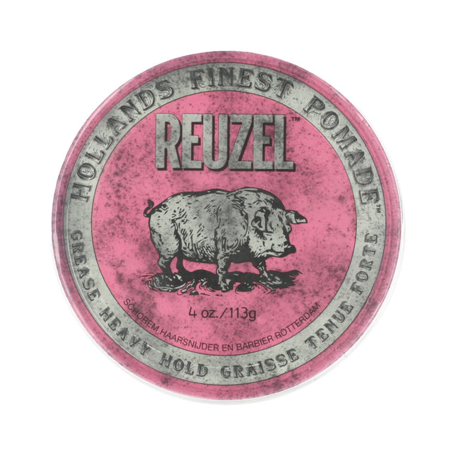 Reuzel Pink Heavy Hold Grease Pomade 113g for Men