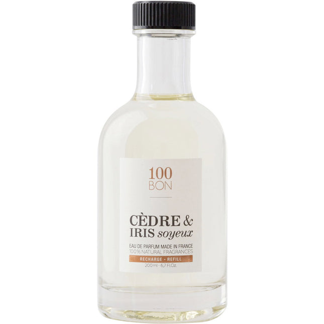 100 Bon Cedre & Iris Soyeux – Eau de Parfum Unisex, Refill, 200 ml Tester