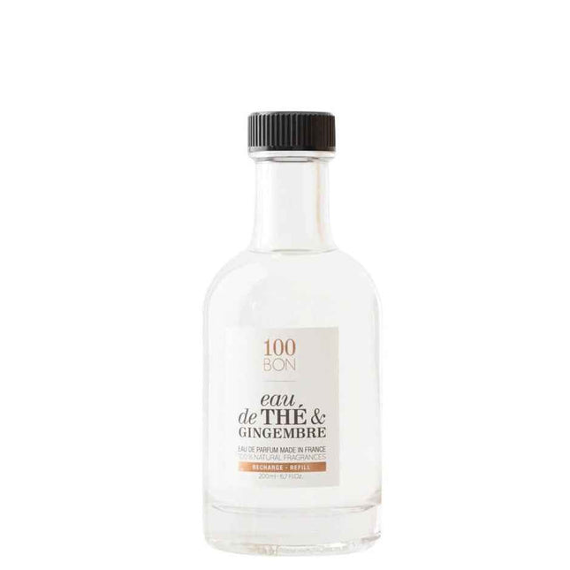 100 Bon Eau de The & Gingembre – Eau de Parfum Unisex, Refill, 200 ml