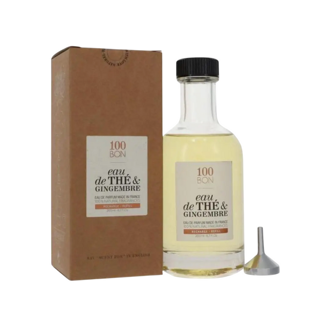 100 Bon Eau de The & Gingembre – Eau de Parfum Unisex, Refill, 200 ml Tester