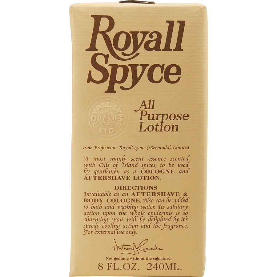 Royall Spyce By Royall Fragrances Aftershave Lotion Cologne 8 Oz Royall Fragrances
