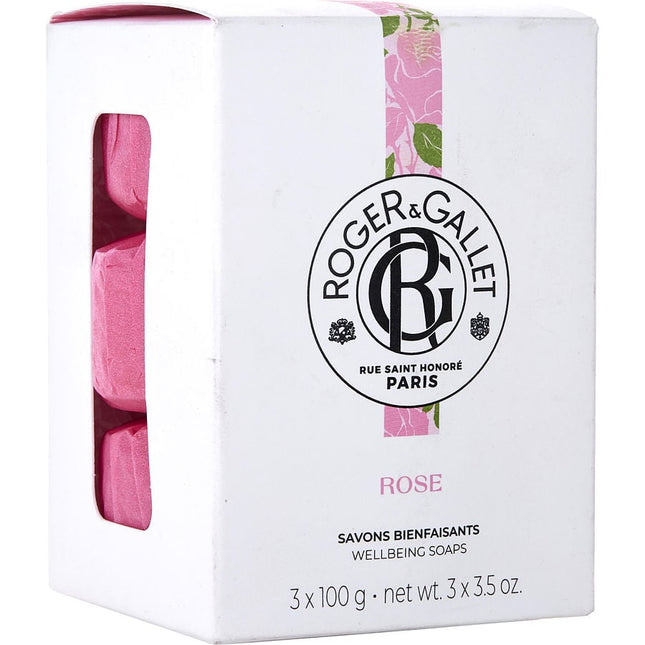 Roger & Gallet Tea Rose By Roger & Gallet Soap - Box Of Three And Each Is 3.5 Oz Roger & Gallet