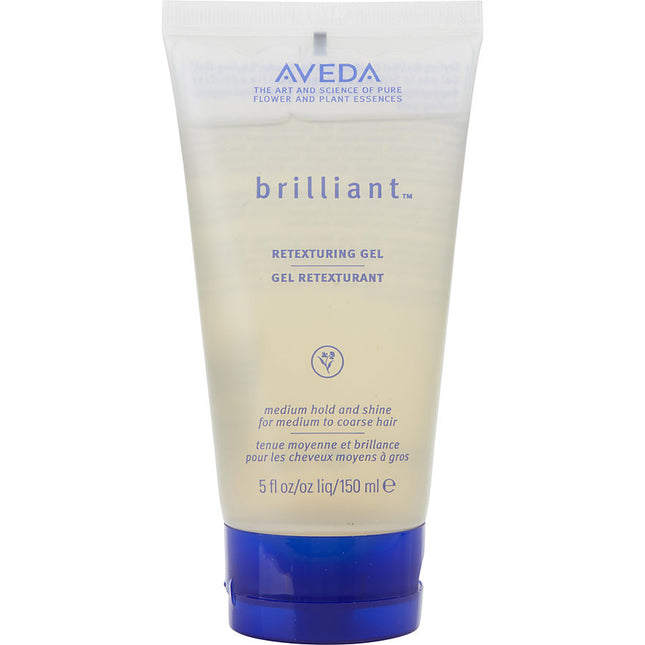 Aveda Brilliant Retexturing Medium Hold Gel For Coarse Hair 5 oz