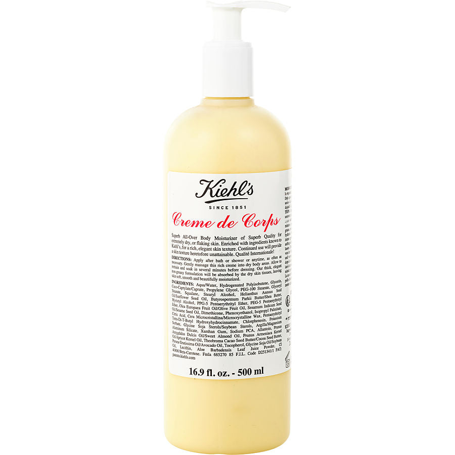 Kiehl's Creme De Corps Body Moisturizer With Pump 500ml/16.9oz
