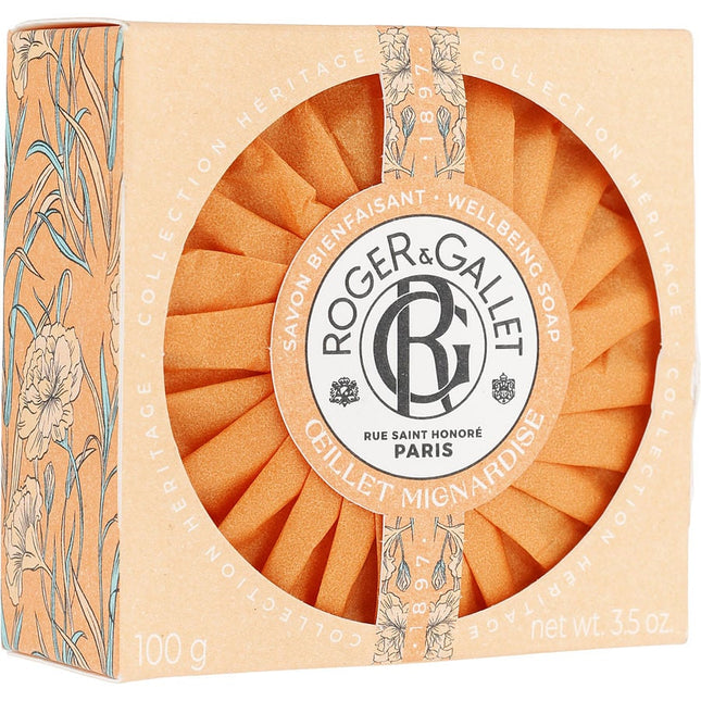 Roger & Gallet Carnation By Roger & Gallet Soap With Case 3.5 Oz