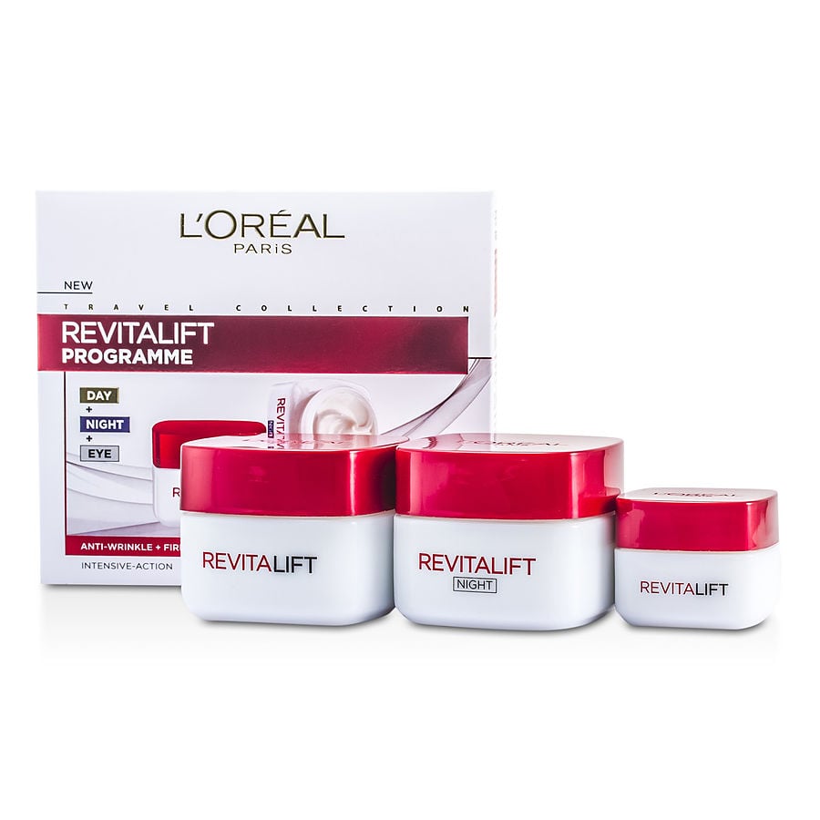 L'Oreal Revital Lift Programme: Day Cream 50ml + Eye 15ml Night --3pcs