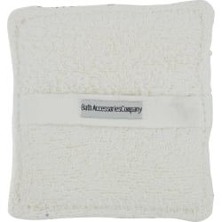 Spa Accessories Terry Soaping Sponge Pocket (White)