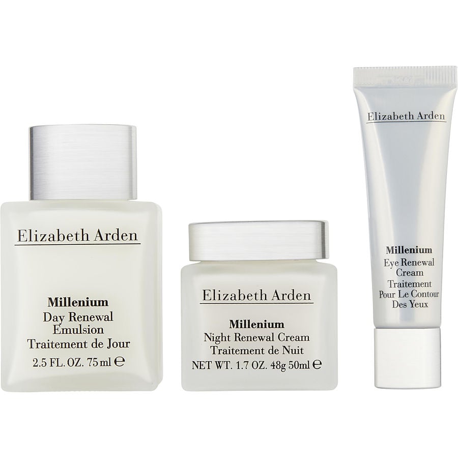 Millenium Set: Day Renewal Emulsion + Night Renewal Cream + Eye Renewal Cream --3pcs Elizabeth Arden