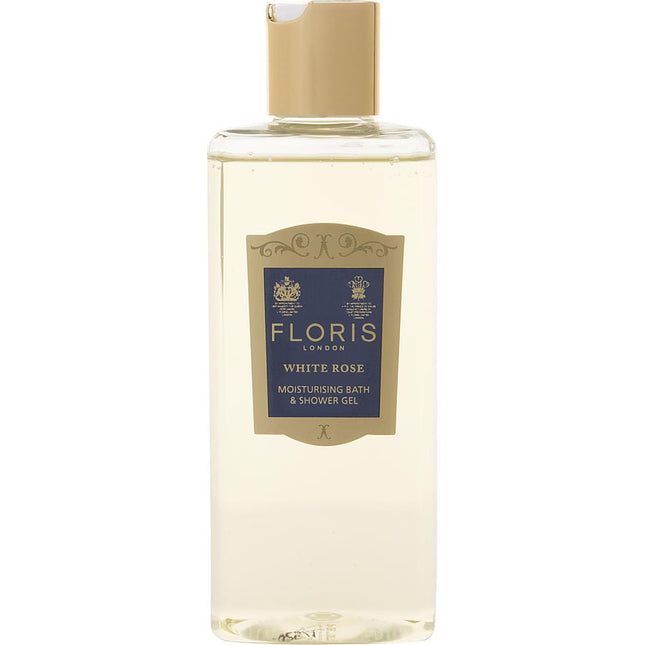 Floris White Rose By Floris Moisturizing Bath & Shower Gel 8.5 Oz Floris