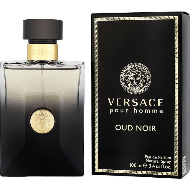 Versace Pour Homme Oud Noir By Gianni Versace Eau De Parfum Spray 3.4 Oz