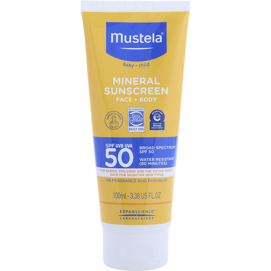 Mustela Broad Spectrum Spf 50 Mineral Sunscreen Lotion 100ml/3.4oz