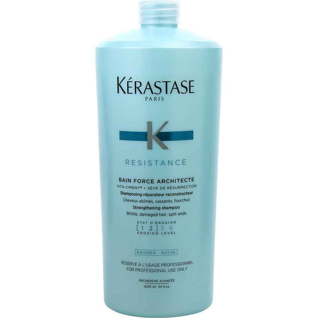 Kerastase Resistance Bain Force Architecte Vita-Ciment Advanced Shampoo (Packaging May Vary) 34 oz