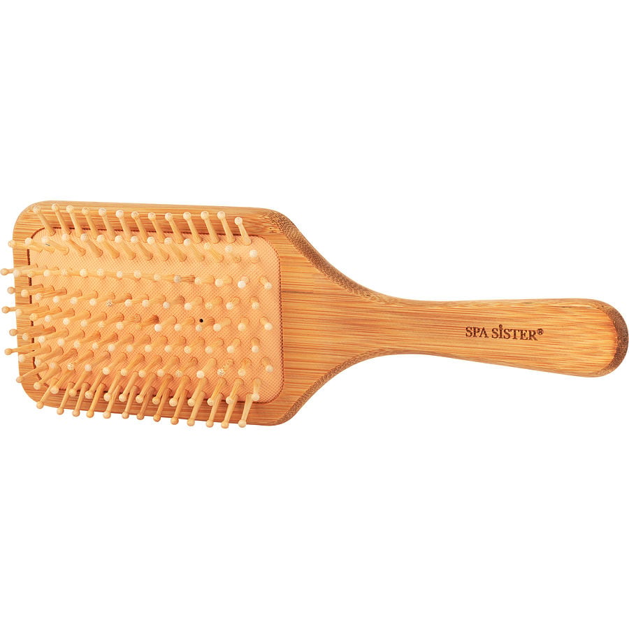 Spa Accessories Wood Bristle Hair Brush - Bamboo Paddle