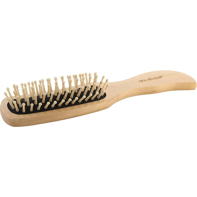 Spa Accessories Wood Bristle Hair Brush - Bamboo Purse Size