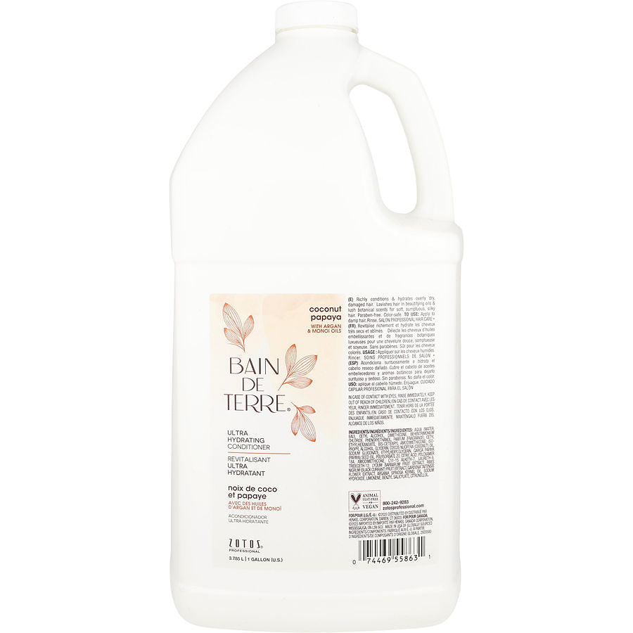 Bain De Terre Coconut Papaya Ultra Hydrating Conditioner 1 Gallon