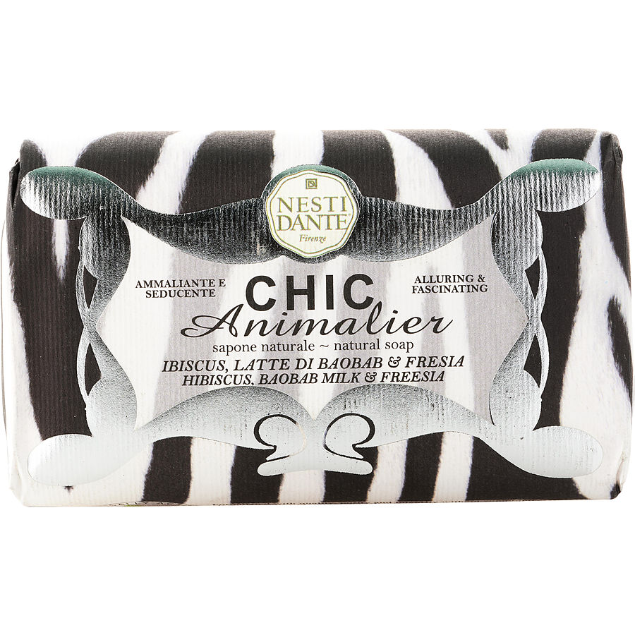 Nesti Dante Chic Animalier Natural Soap - Hibiscus, Baobab Milk & Freesia 250g/8.8oz