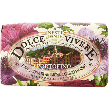 Dolce Vivere Fine Natural Soap - Portofino - Flax, Rose Water & Marine Lily  --250g/8.8oz