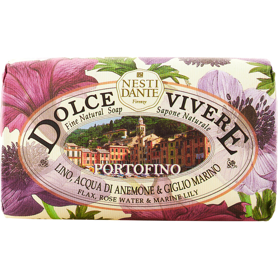 Nesti Dante Dolce Vivere Fine Natural Soap - Portofino Flax, Rose Water & Marine Lily 250g/8.8oz