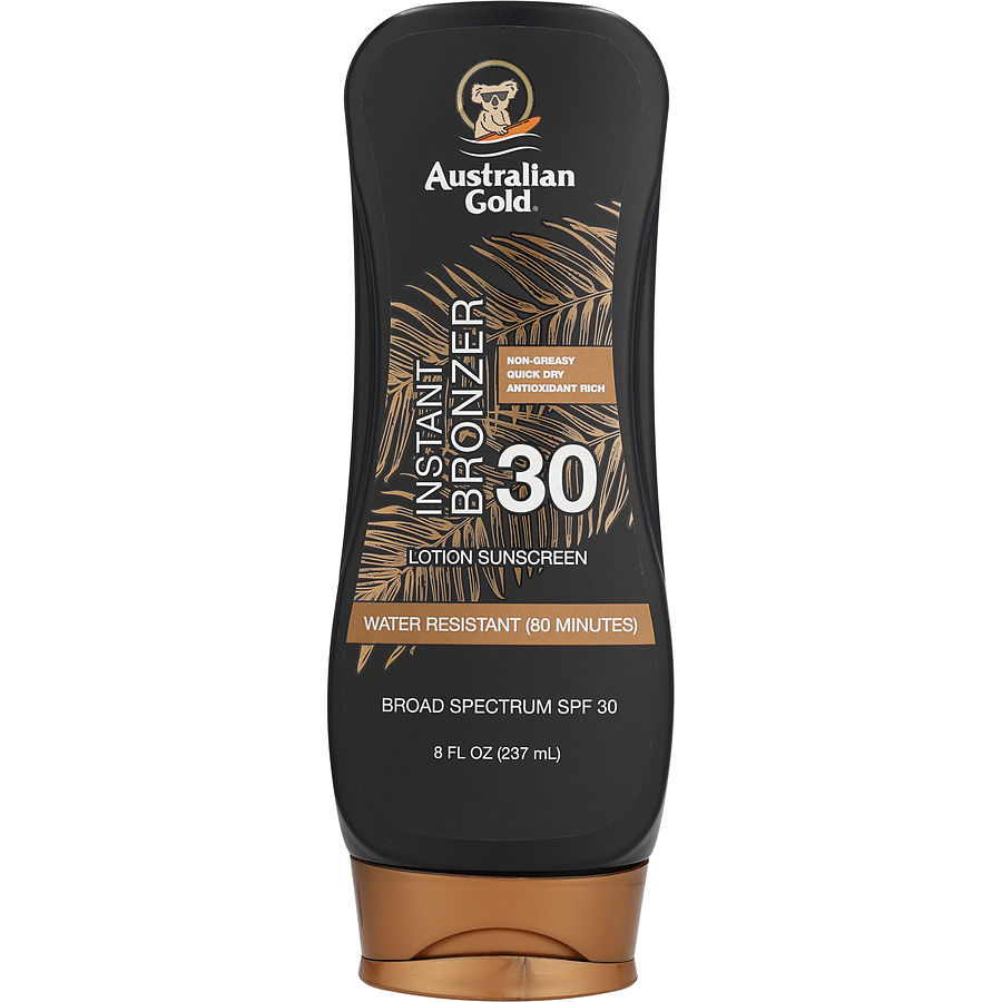 Australian Gold Lotion Sunscreen Broad Spectrum Spf 30 With Instant Bronzer 237ml/8oz