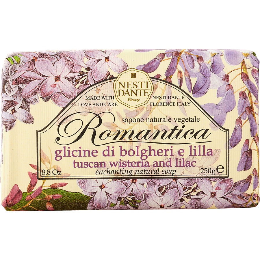 Romantica Enchanting Natural Soap - Tuscan Wisteria & Lilac  --250g/8.8oz Nesti Dante