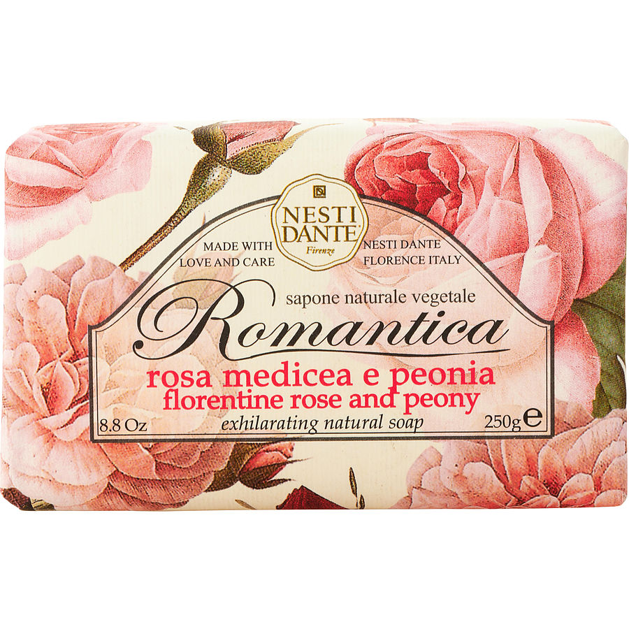 Nesti Dante Romantica Exhilarating Natural Soap - Florentine Rose & Peony 250g/8.8oz