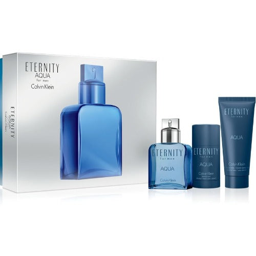Calvin Klein Eternity Aqua 3 Piece Gift Set for Men