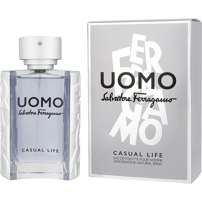 Salvatore Ferragamo Uomo Casual Life By Salvatore Ferragamo Edt Spray 3.4 Oz Salvatore Ferragamo