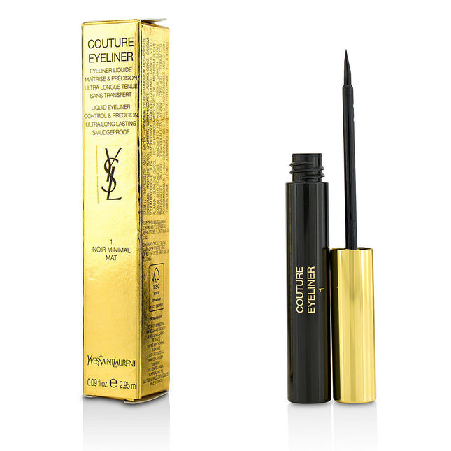 Yves Saint Laurent Couture Liquid Eyeliner - # 1 Noir Minimal Mat  --2.95ml/0.09oz By Yves Saint Laurent Yves Saint Laurent
