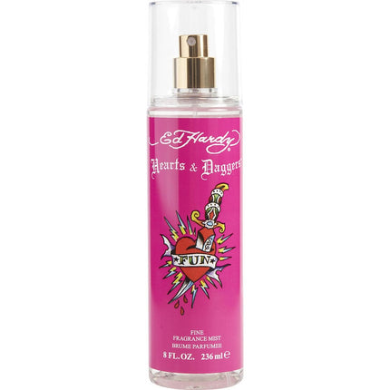 Ed Hardy Hearts & Daggers By Christian Audigier Body Mist 8 Oz