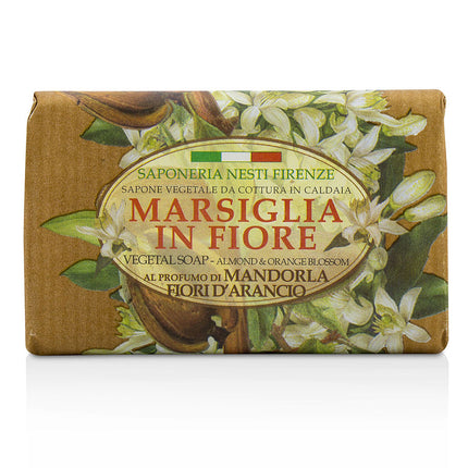 Marsiglia In Fiore Vegetal Soap - Almond & Orange Bloosom  --125g/4.3oz