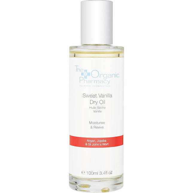 The Organic Pharmacy Sweet Vanilla Dry Oil - Multi-Use For Face, Body & Hair 100ml/3.4oz