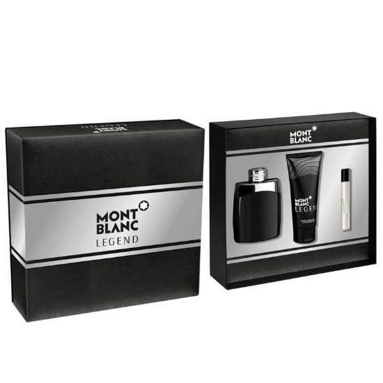 Mont Blanc Legend 3 Piece Gift Set for Men - Masionstore