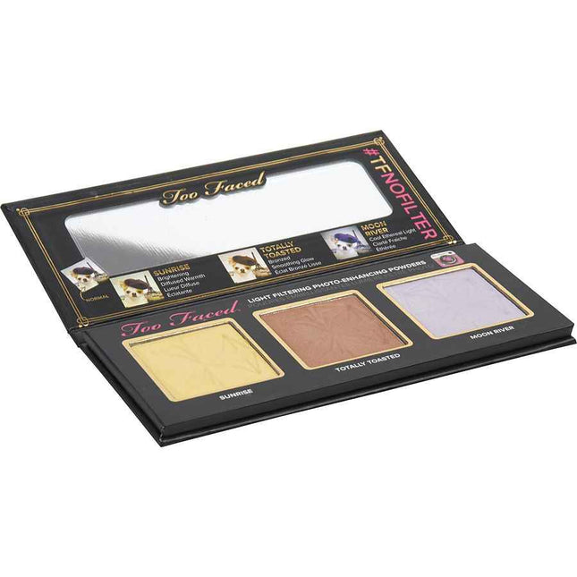 Too Faced #Tfnofilter Selfie Powders Light Filtering Photo-Enhancing Powders Palette (3x Powders-Sunrise, Totally Toasted, Moon River)