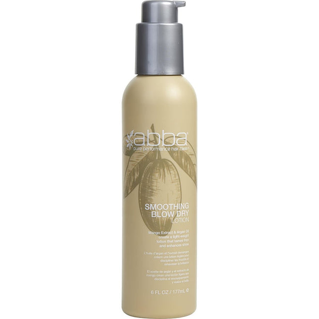 Smoothing Blow Dry Lotion 6 Oz (new Packaging) Abba Pure & Natural Hair Care