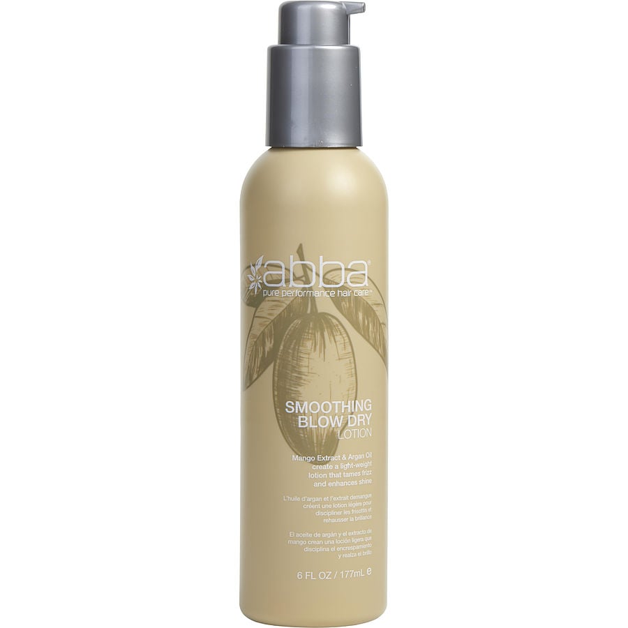 Smoothing Blow Dry Lotion 6 Oz (new Packaging) Abba Pure & Natural Hair Care