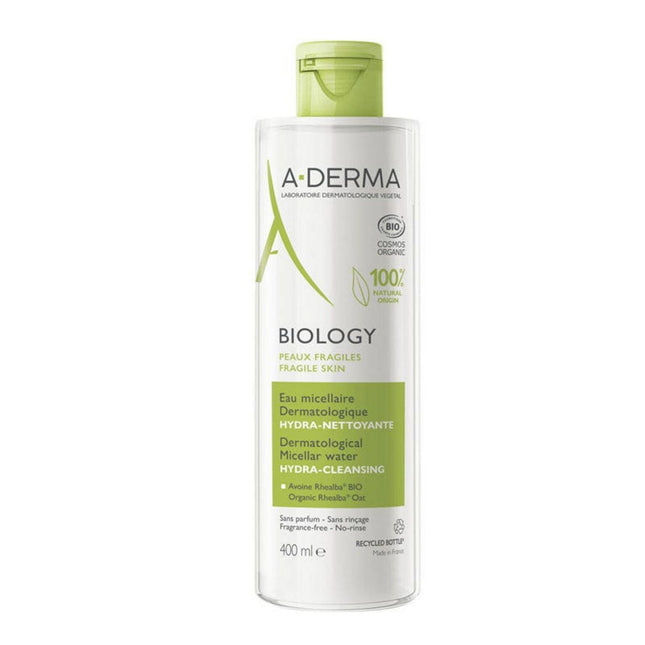 A-Derma Biology Hydrating – Micellar Water for Women, All Skin Types, 400 ml