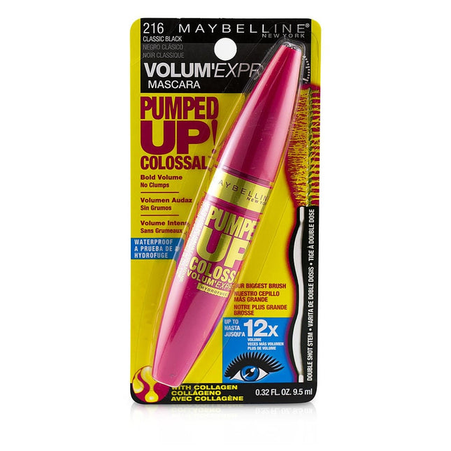 Maybelline Volum' Express Pumped Up Colossal Waterproof Mascara 9.5ml/0.32oz