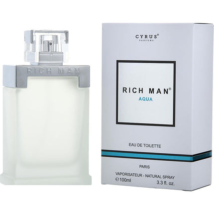 Rich Man Acqua By Cyrus Parfums Edt Spray 3.3 Oz