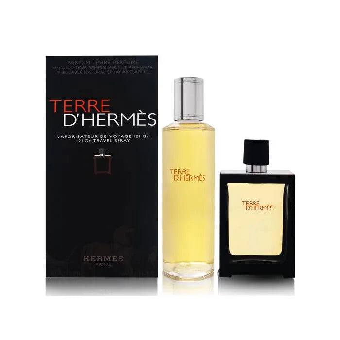 Hermès Terre d'Hermès Gift Set 30ml Parfum Spray + 125ml Parfum Refill for Men