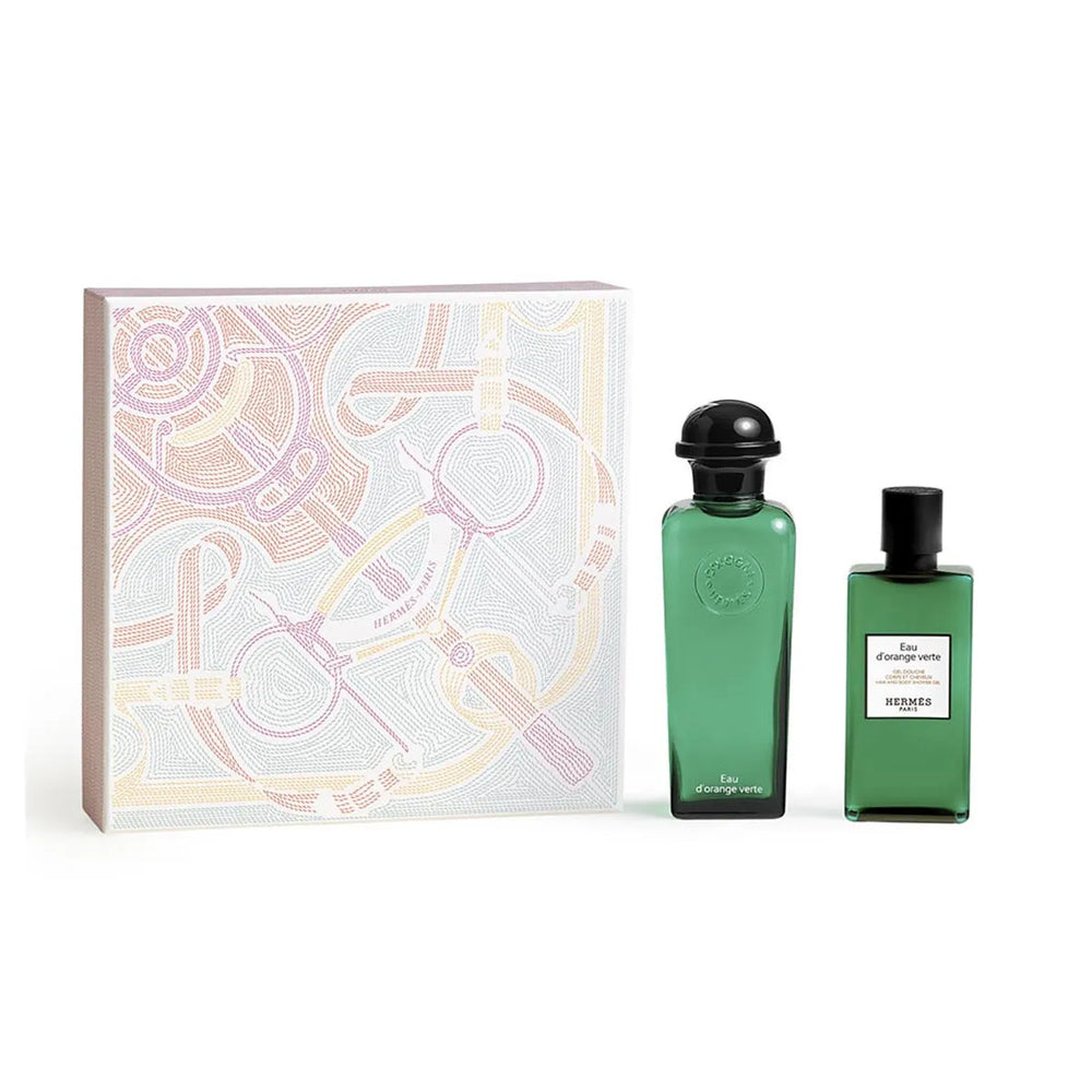 Hermès Eau d'Orange Verte Gift Set 100ml EDC + 80ml Hair & Body Shower Gel for Unisex