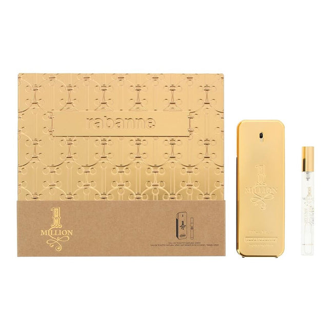 Paco Rabanne 1 Million Gift Set 100ml EDT + 10ml EDT for Men