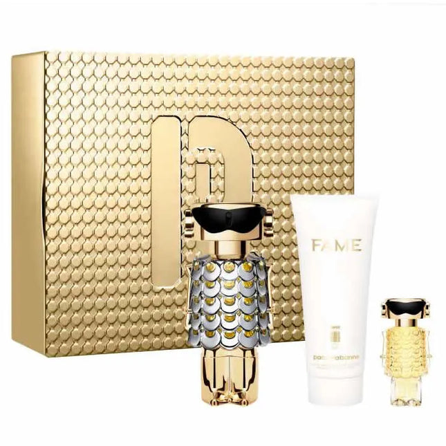 Paco Rabanne Fame Gift Set 80ml EDP + 100ml Body Lotion + 4ml EDP for Women