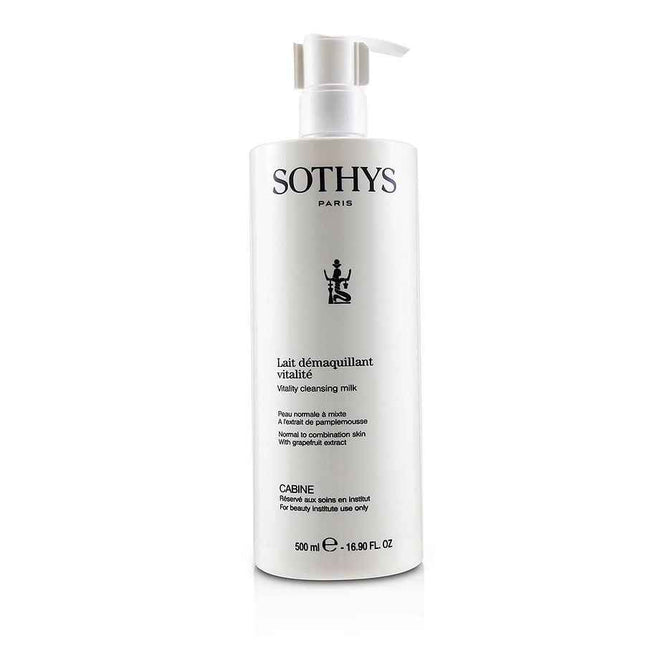 Sothys Vitality Cleansing Milk - For Normal To Combination Skin , With Grapefruit Extract (Salon Size) 500ml/16.9oz