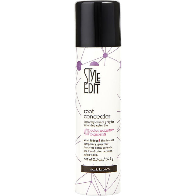 Style Edit Brunette Beauty Root Concealer Spray For Brunettes - Dark Brown 2 oz